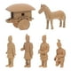 thumbnail image 1 of 6 piezas de guerreros de terracota chinos figuras guerreros hechos a mano mini caballos para feng shui y año nuevo chino decoración de figuras, 1 of 4