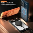 thumbnail image 5 of for iPhone 15 Pro Magnetic Case with Stand & 8mm Shoulder Strap, Compatible with Mag-Safe, Crossbody Phone Case with Adjustable Lanyard, Shockproof Hybrid Cover for iPhone 15 Pro, Clear, 5 of 11