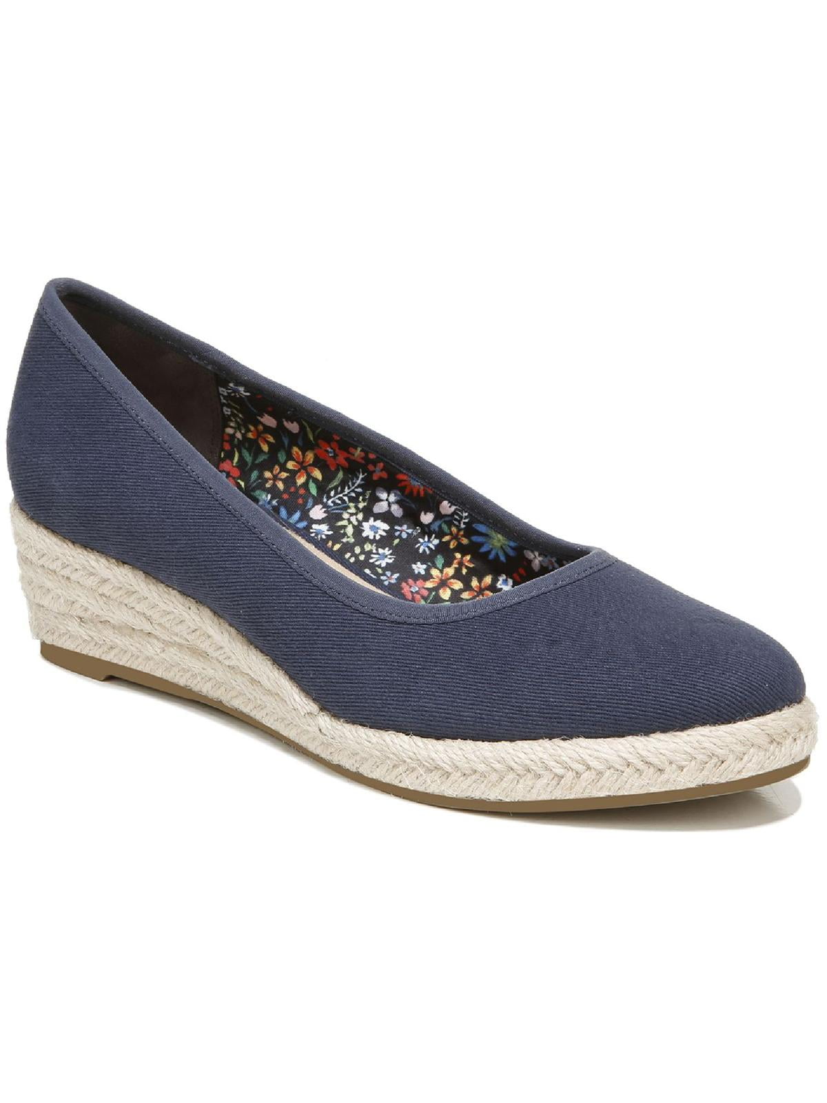 LifeStride Womens Karma Canvas Almond Toe Pumps - Walmart.com
