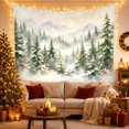 thumbnail image 3 of Forest Collection Tall with Evergreen Pine Trees, Serene Japanese Inspired for Japanese Art Lovers, Wall Decor, Christmas Gift, Tapestry Wall Hanging for Dorm and Living Room, 3 of 7