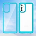 thumbnail image 6 of Feishell Clear Case for Samsung Galaxy A13 5G 6.5 inch,Shockproof Hybrid Soft TPU Bumper Anti-Scratch Hard Acrylic Back Transparent Slim Phone Case Cover,Skyblue, 6 of 8