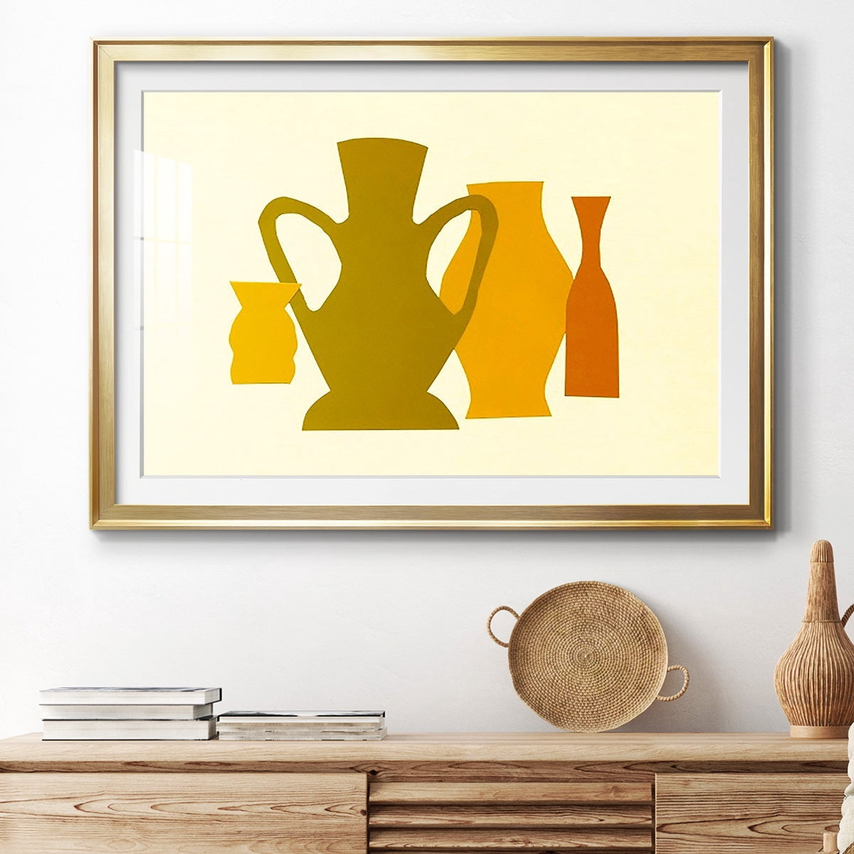Posing Pottery I Premium Framed Print - Ready to Hang