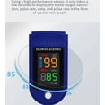 thumbnail image 1 of Taian 500bl Fingertip Pulse Oxímetro Monitor de oximetría que incluye batería y cordón (azul marino), 1 of 2
