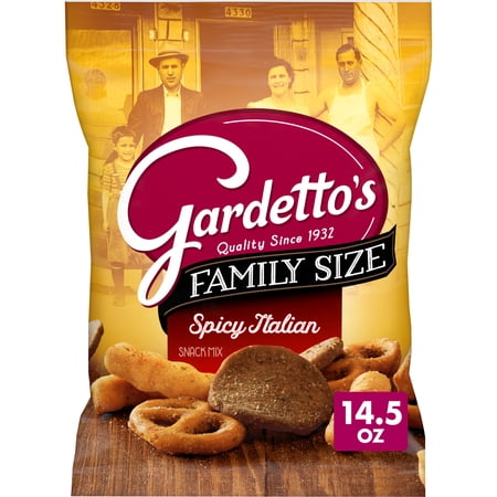 Gardetto's Snack Party Mix, Spicy Italian, Family Size Bag Pub Mix, 14.5 oz