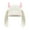 Beige, variant on Rabbit Shape Faux Fur Ear Flap Hat with X-Eye Decor Cute Winter Casual Headwear Beige