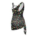 thumbnail image 5 of Tutolipy Polka Dot Floral Print Girls One Piece Swimsuit with Cover Up, Quick Dry Girls Swimsuit for Teens, Removable Bra 17-18 Years Old, 5 of 10