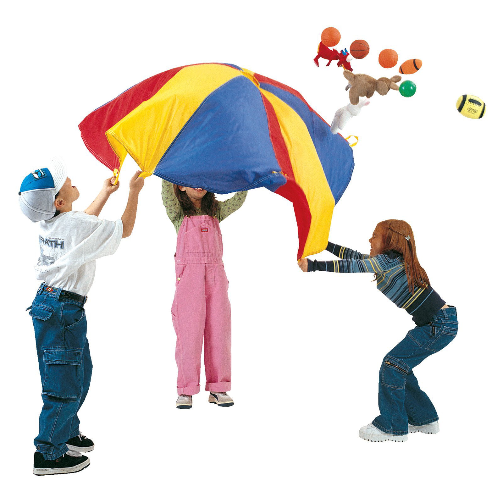 Pacific Play Tents 85-944 Kids 30-Foot Parachute with No Handles and Carry Bag for Group or Preschool Fun