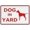 Warning Sign 1, variant on Dog In Yard Sign 8"x12" - Aluminum Warning Decor for Property Business, Indoor Outdoor Pet Warning