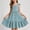 Sky Blue, variant on CIAKGIAF Girls Dresses Summer Ruffle Ruched Button Loose Round Neck Comfortable Sleeveless Princess Dress Army Green for 2-3 Years