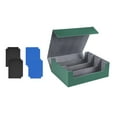 thumbnail image 4 of S SERENABLE Deck Card Case 1800Card Protection Holder 11.4x9.7x4.1Inches for Sport Cards Green Gray Card Case, 4 of 9