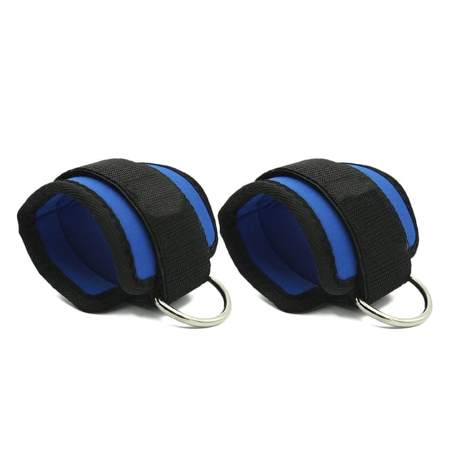 Correas de tobillo para culturismo, correa de muñeca ajustable con anillo en D para fitness con trenzas duraderas para abdominales, piernas y botones, ejercicios con pesas para hombres y