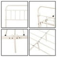 thumbnail image 5 of AUFANK Classic Metal Platform Bed Frame, Twin, White, 5 of 6