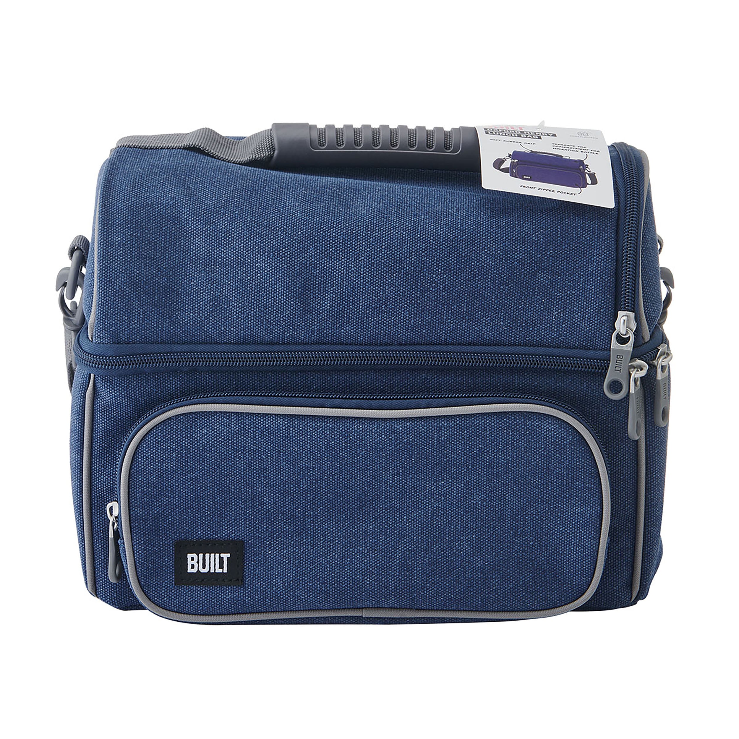 BUILT Oxford Adult Henry Lunch Bag Navy