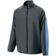 thumbnail image 5 of Holloway XL Youth Bionic Jacket Carbon/University Blue 222212, 5 of 5
