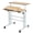 Natural, variant on VECELO Mobile Standing Desk, Height Adjustable Home Office Desk with 2 Modes, Tilt Tabletop and Flexible Wheels, Rolling Laptop Cart, Standing Desk, White