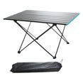thumbnail image 2 of Mesa plegable para acampar shamjiam con Bolsa de transporte azul 68x46x40cm, 2 of 8
