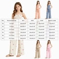 thumbnail image 3 of UAYOTSE Girls Summer Wide Leg Pants 2Pcs Set Fashion Top + Trousers Casual Outfit 5-15Y Size 13-14 Years, 3 of 8