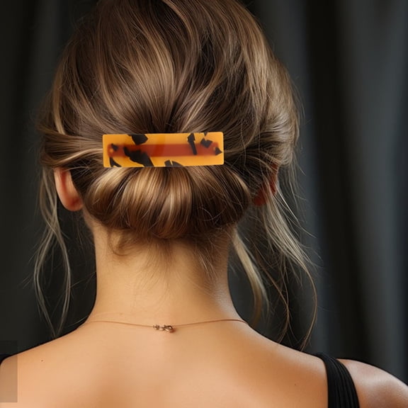 EXHUMKY 3pcs Decorative Hair Pins for Women Hair Styling Acetate Plastic Weddings Accessories