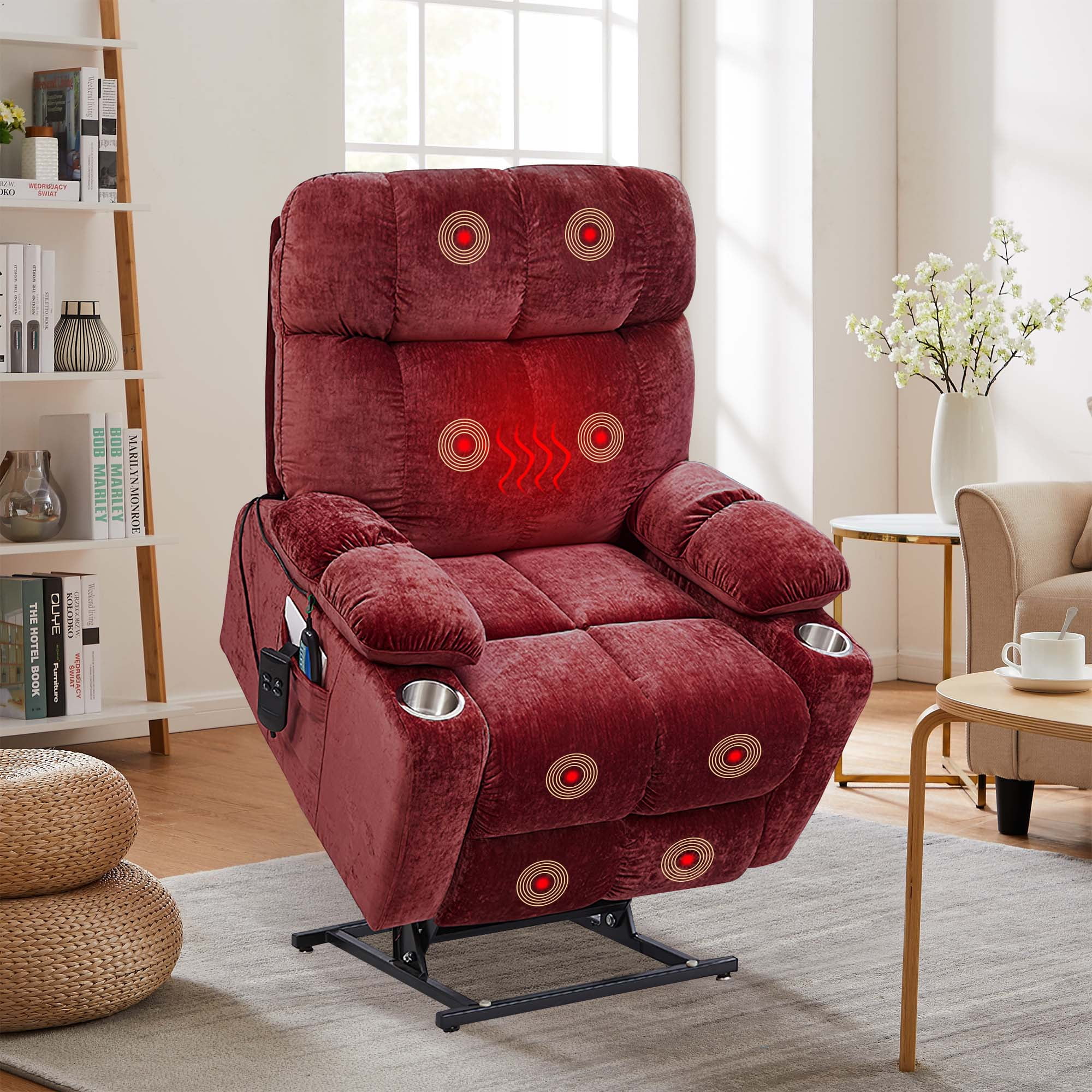 Aukfa Massage Recliner Electric Chair with Heat, Power Lift Chair for