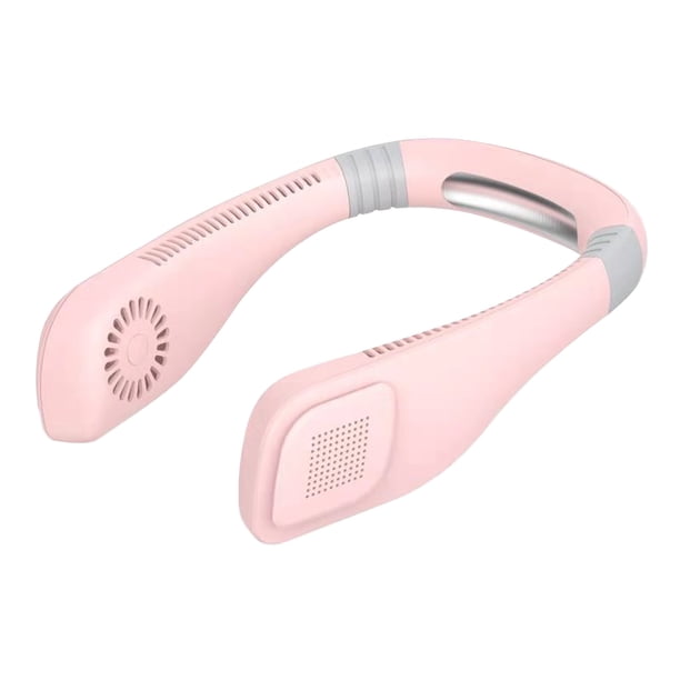 Wosthever Nuevo ventilador de refrigeración sin hojas de verano, ventilador colgante de cuello ajustable USB, enfriador de aire Personal portátil Electrodomésticos rosado Wosthever HA006284-03B