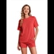 thumbnail image 2 of Conjunto de Pijama de Corta para Mujer, Color Rojo, Talla M, 2 of 8