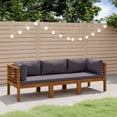 thumbnail image 1 of vidaXL 3-Seater Garden Sofa with Cushion Solid Acacia Wood, 1 of 5