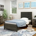 thumbnail image 2 of Furniture of America Jaq Wood Gray and Charcoal Twin Panel Kids Bed, 2 of 10