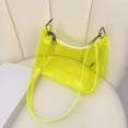 thumbnail image 3 of Clear Bag for Stadium Events Clear Sports Fan Handbags Purses, Unisex 0.4 mm Thickened Waterproof PVC, Approved for Concerts, Game Days, Yellow-A, 3 of 8