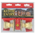 thumbnail image 3 of Guard Security 1990 Keyed Entry Door Lockset With Keys Tubular Tulip Design Standard Fit Safety Security Polished Brass Finish , 6-Pack, 3 of 6