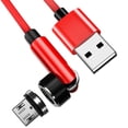 thumbnail image 2 of Magnetic Rotation Data Cable Micro USB Adapter, 18W Fast Charging, LED Indicator, Dustproof Design, 2M Length for Android Devices, 2 of 5