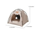 thumbnail image 3 of Antqov Indoor Outdoor Dog House, Waterproof Dog Bed with Covered for Small Medium Dogs Cats, Portable Dog Cat Bed for All Season Supplies Gifts, 3 of 9