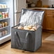 thumbnail image 5 of Yhmxh Bolsa térmica grande y bolsas térmicas para la compra, ideales para reparto de comida. Nevera plegable. Bolsas reutilizables para picnics con base rígida, cierre de cremallera, plegables y re, 5 of 6
