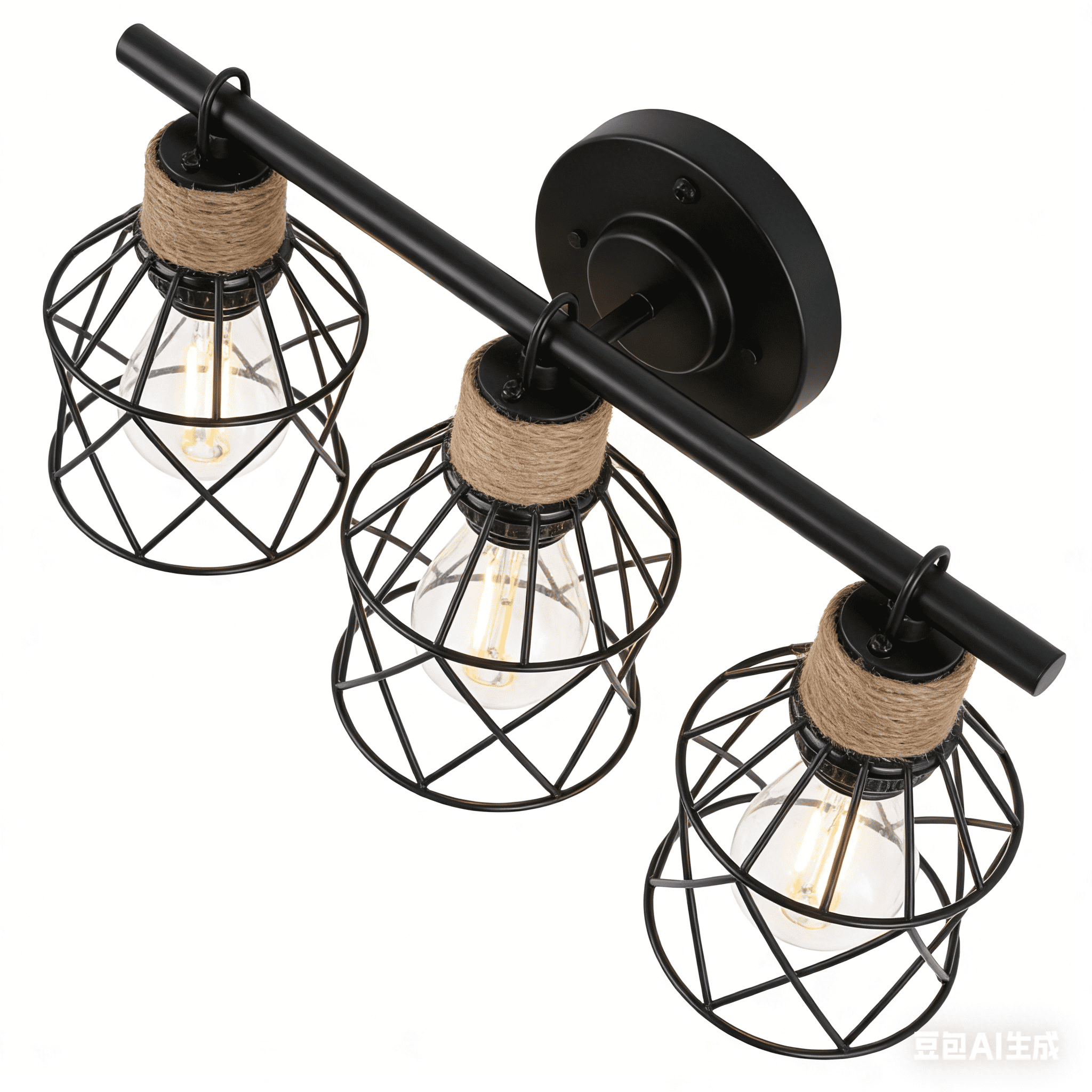 3-Light Matte Black Bathroom Vanity Light Bathroom Lighting Fixtures over Mirror with Metal Shade Modern Farmhouse Vanity Lights