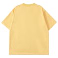 thumbnail image 4 of Pxiakgy t shirts for men Mens Summer Solid Color Fabric Simple Casual T Shirt with Round Neck And Short Sleeves mens t shirts mens tops Yellow + XXL, 4 of 4