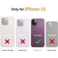 thumbnail image 6 of DTTO iPhone 13 Case, Shockproof Silicone [Enhanced Camera and Screen Protection] , Dark Purple, 6 of 7