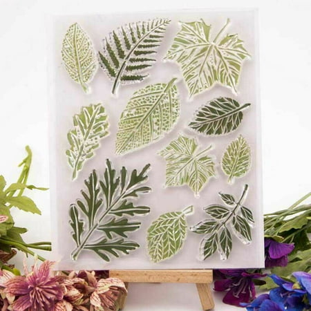 AkoaDa New Decor A5 Clear Silicone Stamps Set - Leaves 2019 Item Trendy (Best Games On Steam 2019)