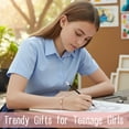 thumbnail image 4 of THEMEROL Teens Girl Gifts Bracelets for Teenage Women Her Daughter Birthday Gift Ideas 10 12 13 Year Old Rose Quartz Bracelet Protection Christmas Stocking Valentines Day Easter Basket Stuffers, 4 of 8
