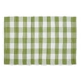 thumbnail image 1 of Design Imports CAMZ12558 26 x 40 in. Buffalo Check Rag Rug, Antique Green & White, 1 of 2