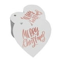 thumbnail image 1 of Inkdotpot Real Rose Gold Foil Merry Christmas Tag Favor Hang Paper Tag 50 Pieces, 1 of 8