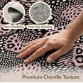thumbnail image 6 of ODIKA Pink Leopard Contemporary Cheetah Print Bold Asymmetric Zebra Foldable Easy Care for Master Suite, California King, Under Bed, 6 of 7