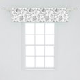 thumbnail image 2 of Ambesonne Wedding Window Valance, Flower Bouquet Cake, 54" X 12", Black White, 2 of 3