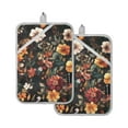 thumbnail image 7 of Yayeee Pot Holders Kitchen Heat Resistant with Pocket 7"x9.8" Cotton Oven Cooking Hot Pads, Colorful Flower, 7 of 7