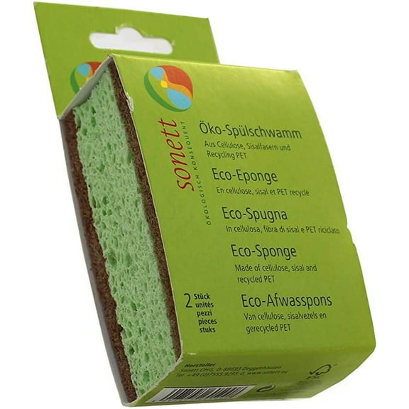 Sonett Organic Eco-Sponge for kitchen Pack of 2