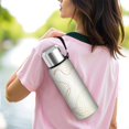 thumbnail image 6 of Floral 20oz Stainless Steel Thermal Bottle with Tea Filter and Cup Lid, Vacuum Insulated Coffee Mug with 316L Inner Liner, Leakproof Travel Thermos for Office,Thanksgiving,Christmas, Spring,Flower, 6 of 6