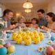 thumbnail image 5 of Juguetes sorpresa de huevo | Decoraciones de Pascua Huevos de plástico con temática de pollitos Amarillo | Cápsula de 12 de 2,36x1,77 pulgadas reutilizable resistente al desvanecimiento | Mesa de, 5 of 6