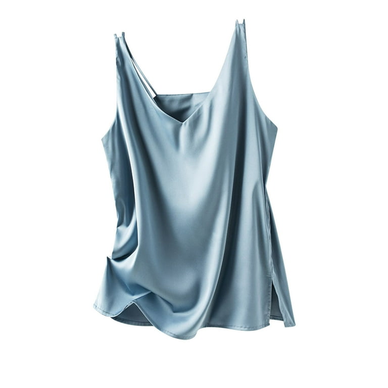 【新品】SEA HEAVY SATIN DOLA CAMISOLE Cami-Silk White 100% Satin Silk Camisole – camixa.com