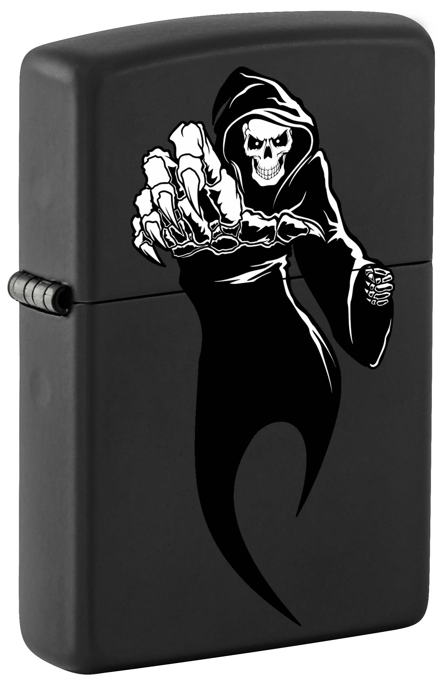 Zippo Lighter Black Ghost Horror Black Matte 81106