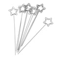 thumbnail image 1 of Multifunction DIY Photo&Card&Picture Holders,Clay&Cake Decorations Office Tools Home Decorations star shape 120x24mm, 1 of 7