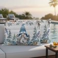 thumbnail image 4 of Blue Gnomes Christmas Outdoor Waterproof Pillow Covers, Xmas Tree Snowflake Pine Cones Wooden Decorative Rectangle Throw Pillowcase Sofa Cushion Sham for Patio/Couch/Chair, 20"x12" 2 Pack, 4 of 8