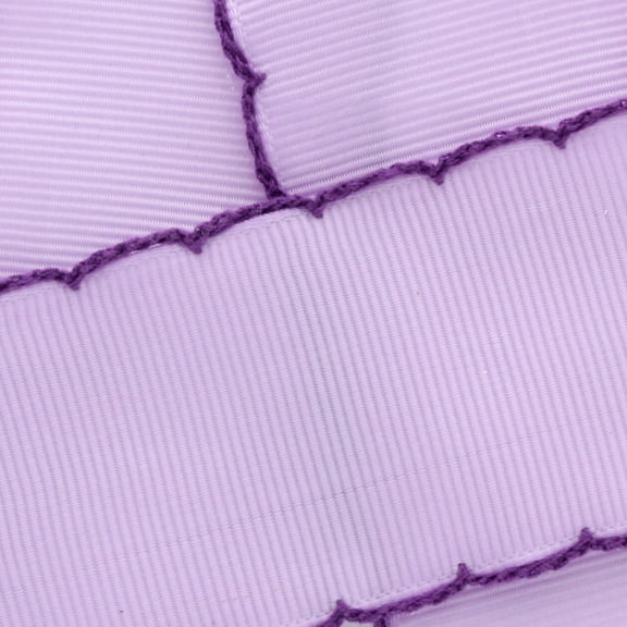 7/8" Light Orchid/Purple Moonstitch Grosgrain Ribbon 5 Yard